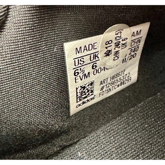 Adidas Shoes Men's 6.5 Ozworld Oznova Neon Yellow Black Red Chunky Sneakers - Picture 8 of 9